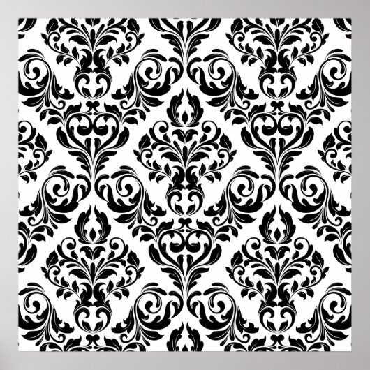 Damask Canvas Print Poster (Vorne)