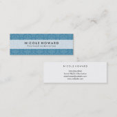 Damask Chic Pattern Mini Visitenkarte (Vorne/Hinten)