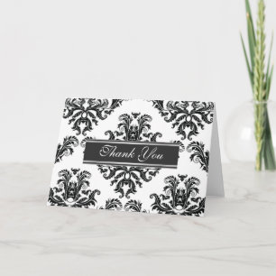 Damask Classic Dankeskarten Dankeskarte