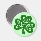 Damask Clover Magnet (Vorderseite/Rückseite)