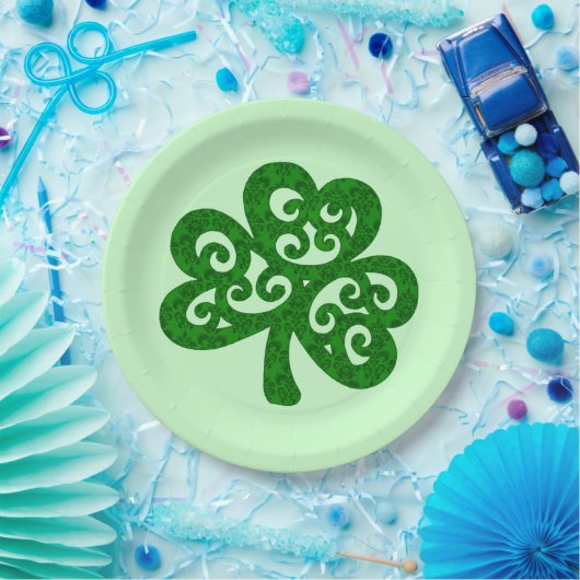 Damask Clover Pappteller (Party)