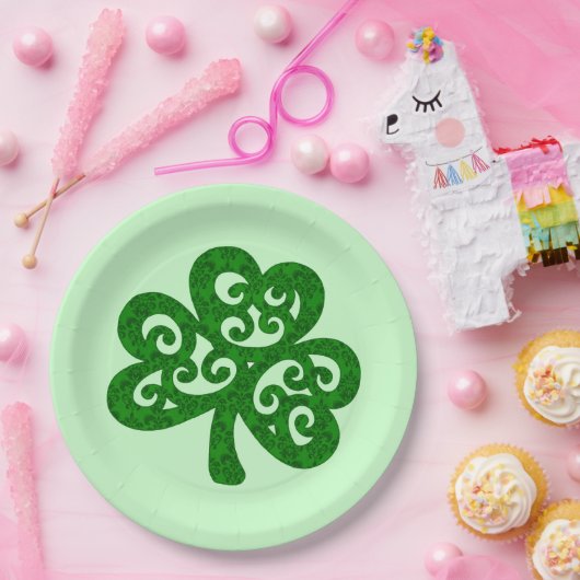 Damask Clover Pappteller (Party)