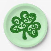 Damask Clover Pappteller (Vorderseite)