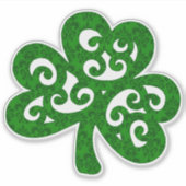 Damask Clover Sticker (Vorderseite)