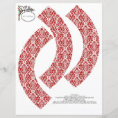 Damask cupcake wrapper, party cupcake wrapper (Vorderseite)