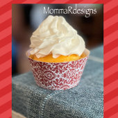 Damask cupcake wrapper, party cupcake wrapper