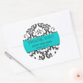 Damask Danke, dass du Sticker Hochzeitsticker lieb (Umschlag)
