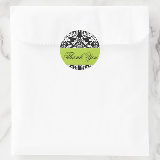 Damask Danke, Sticker (Tasche)