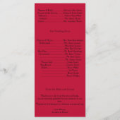 Damask Delight in Berry Lila Wedding Program Programm (Rückseite)