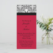 Damask Delight in Berry Lila Wedding Program Programm (Stehend Vorderseite)