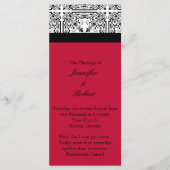 Damask Delight in Berry Lila Wedding Program Programm (Vorderseite)