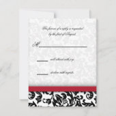 Damask Delight RSVP Karte (Vorderseite)