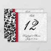 Damask Delight Tischnummer (Vorne/Hinten)