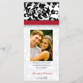 Damask Delight Wedding Program Programm (Rückseite)
