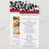 Damask Delight Wedding Program Programm (Vorne/Hinten)