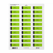 Damask Delikatesse in Lime Green und Black (Vorne)