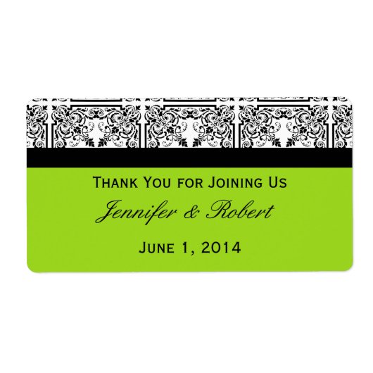 Damask Delikatesse in Zitronenwasser-Flasche Etike (Vorne)