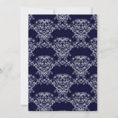 Damask Desire - Hochzeit Einladung (Rückseite)