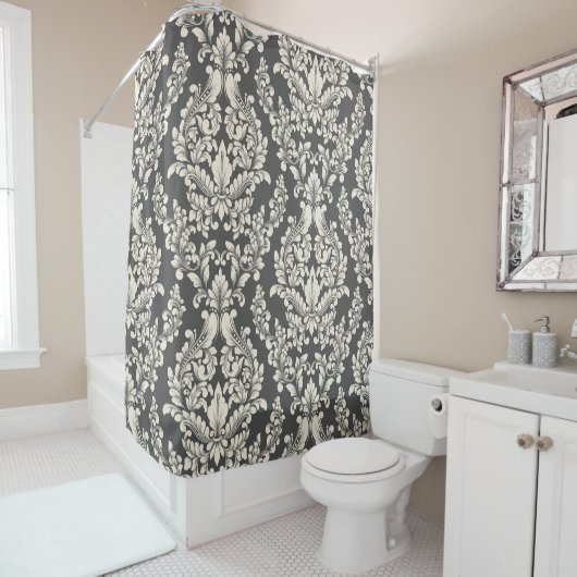 Damask Duschvorhang (Beispiel)
