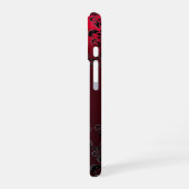 DAMASK-EDELSTEIN-MONOGRAMM Gelber Topas ,Roter Rub iPhone 16 Hülle (Linke Seite)