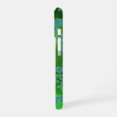 DAMASK EDMEL MONOGRAM grün iPhone 16 Hülle (Linke Seite)