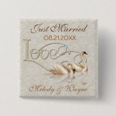 Damask Elegance Button (Vorderseite)