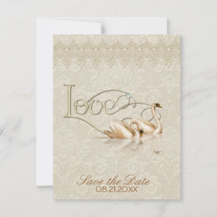 Damask Elegance Save The Date