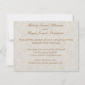 Damask Elegance Save The Date (Rückseite)