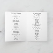 Damask Elegance Wedding Program Card Programm (Innenseite)