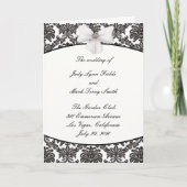 Damask Elegance Wedding Program Card Programm (Vorderseite)