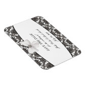 Damask Elegance Wedding Save the Date Magnet (Rechte Seite)