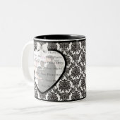 Damask Elegance Wedding Tasse (Vorderseite Links)