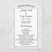 Damask Elegant Formal Wedding Program Programm (Vorderseite)