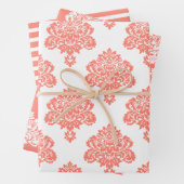 Damask Elegantes Muster Geschenkpapier Set (Beispiel)