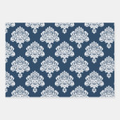 Damask Elegantes Mustertrennpapier Geschenkpapier Set (Vorderseite 2)