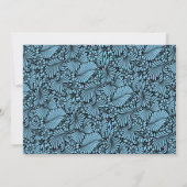 Damask Elephant Boy Baby Dusche Einladung (Rückseite)