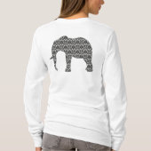 Damask Elephant Pattern Top Dame (Rückseite)