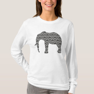 Damask Elephant Pattern Top Dame