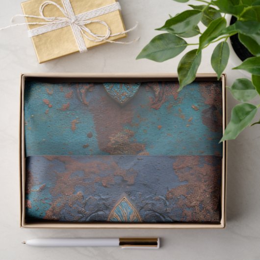 Damask Embossed Fleur-De-Lis Decoupage Seidenpapier (Geschenk)