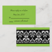Damask Envy Enclosure Card Begleitkarte (Vorne/Hinten)