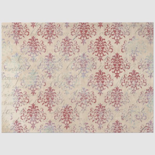 Damask-Ephemera-Design-Serie #3 Seidenpapier (Vorderseite)