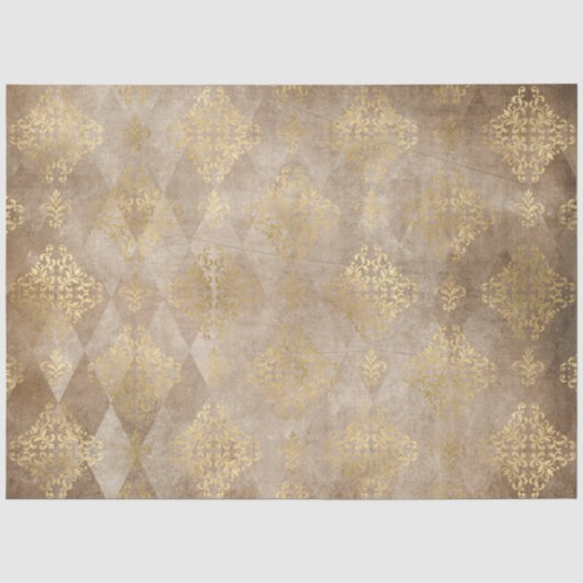 Damask Ephemera Design Serie #5 Seidenpapier (Vorderseite)