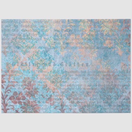 Damask-Ephemera-Design-Serie #7 Seidenpapier (Vorderseite)