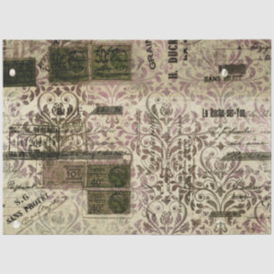 Damask Ephemera Design Series #10 Seidenpapier