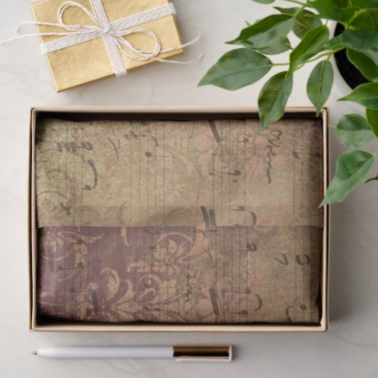 Damask Ephemera Design Series #11 Seidenpapier (Geschenk)