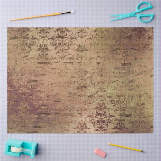 Damask Ephemera Design Series #11 Seidenpapier (Basteln)