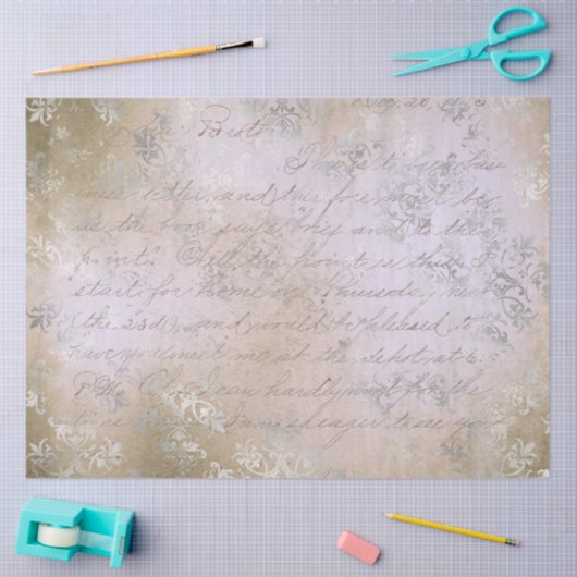 Damask Ephemera Design Series #8 Seidenpapier (Basteln)