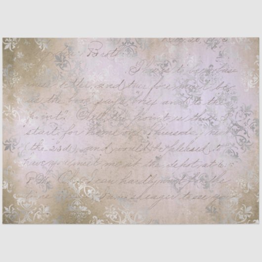 Damask Ephemera Design Series #8 Seidenpapier (Vorderseite)