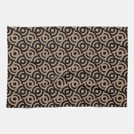 Damask Fabric Decorative Print Geschirrtuch (Horizontal)
