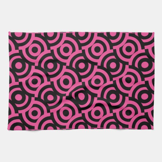 Damask Fabric Decorative Print Geschirrtuch (Horizontal)